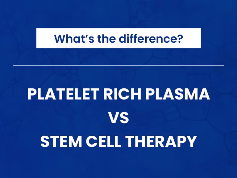 PRP vs. Stem Cell Therapy