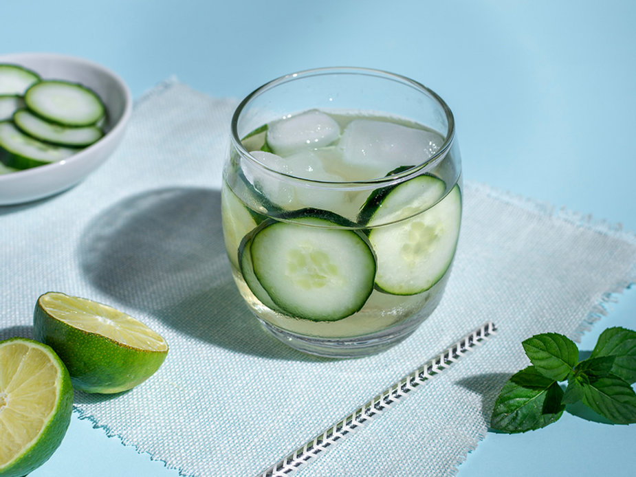 Cucumber and ginger water