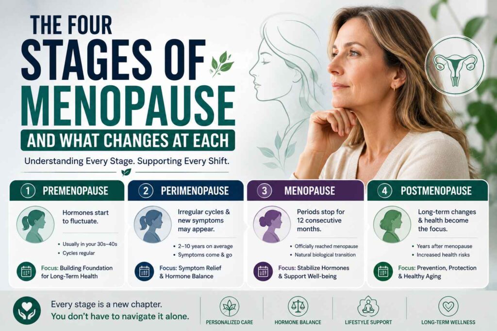 The Four Stages of Menopause and What Changes at Each